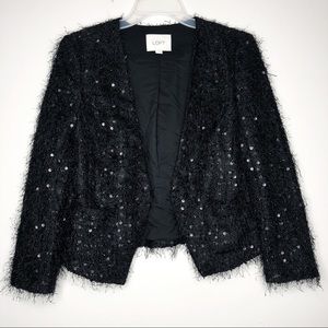 Ann Taylor Loft Women’s Black Sequin Blazer